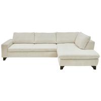 ECKSOFA LANDO - Schwarz/Grau, Modern, Textil/Metall (289/197cm) - Premium Living