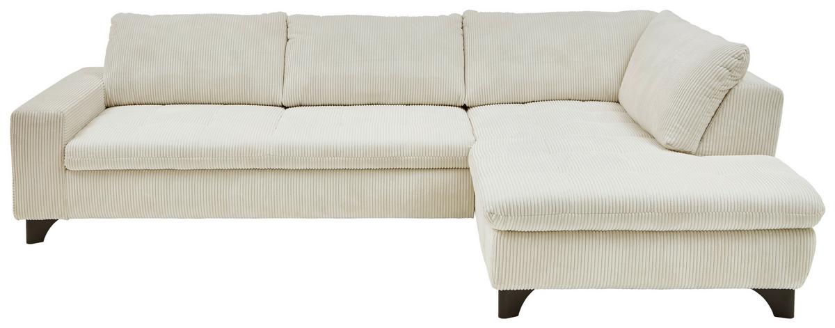ECKSOFA LANDO - Schwarz/Grau, Modern, Textil/Metall (289/197cm) - Premium Living