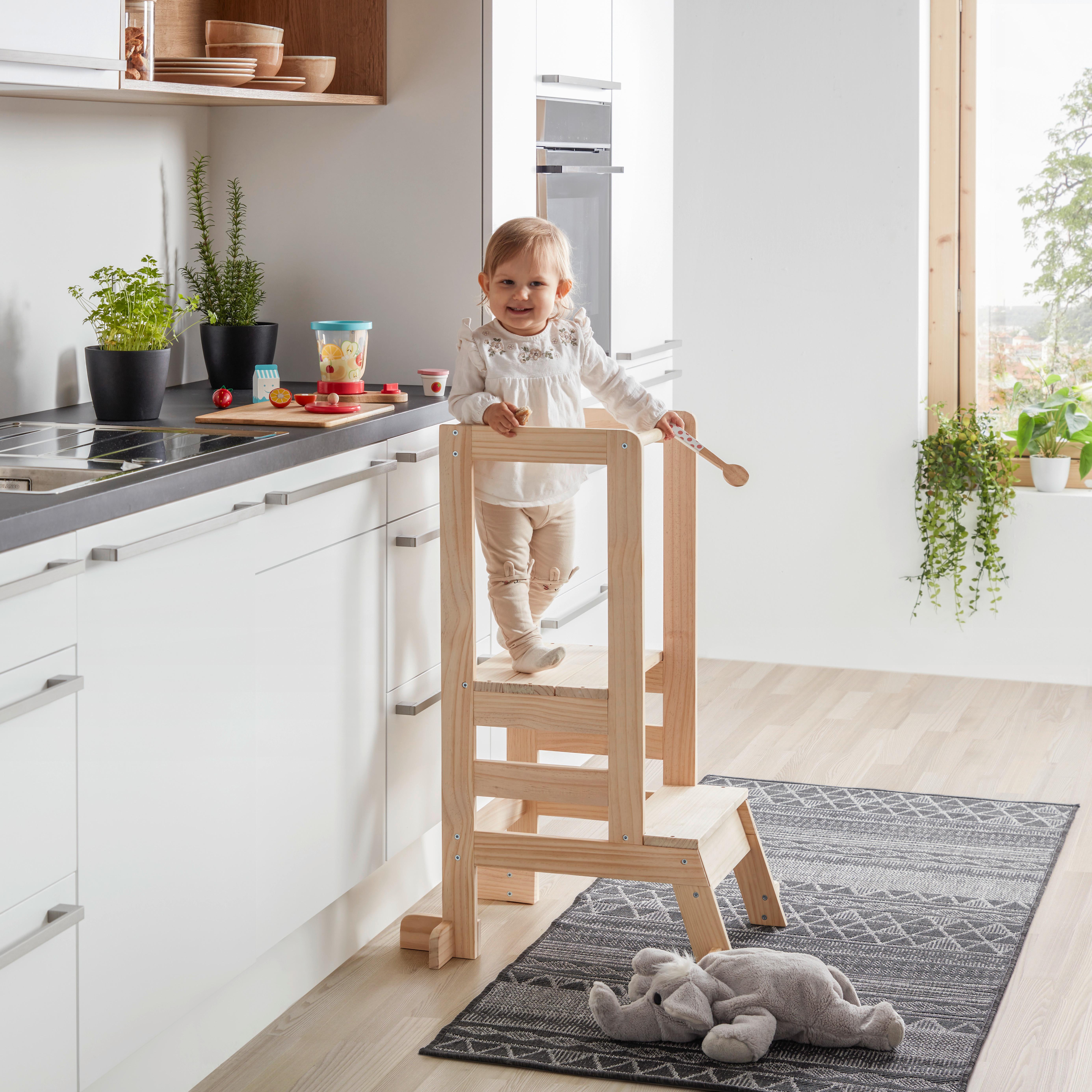 INLÄRNINGSTORN EMMY - naturfärgad, Klassisk, trä (39/90/51cm) - Mömax