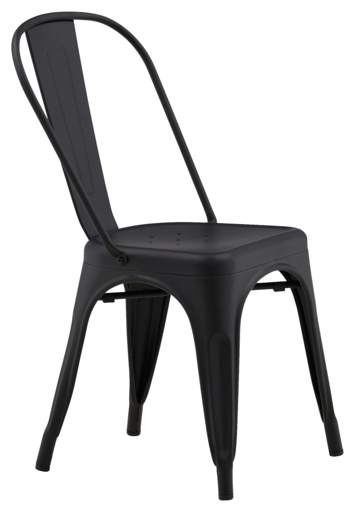STUHL-SET TEMPE - Schwarz, Design, Metall (45/85/53cm) - Livetastic