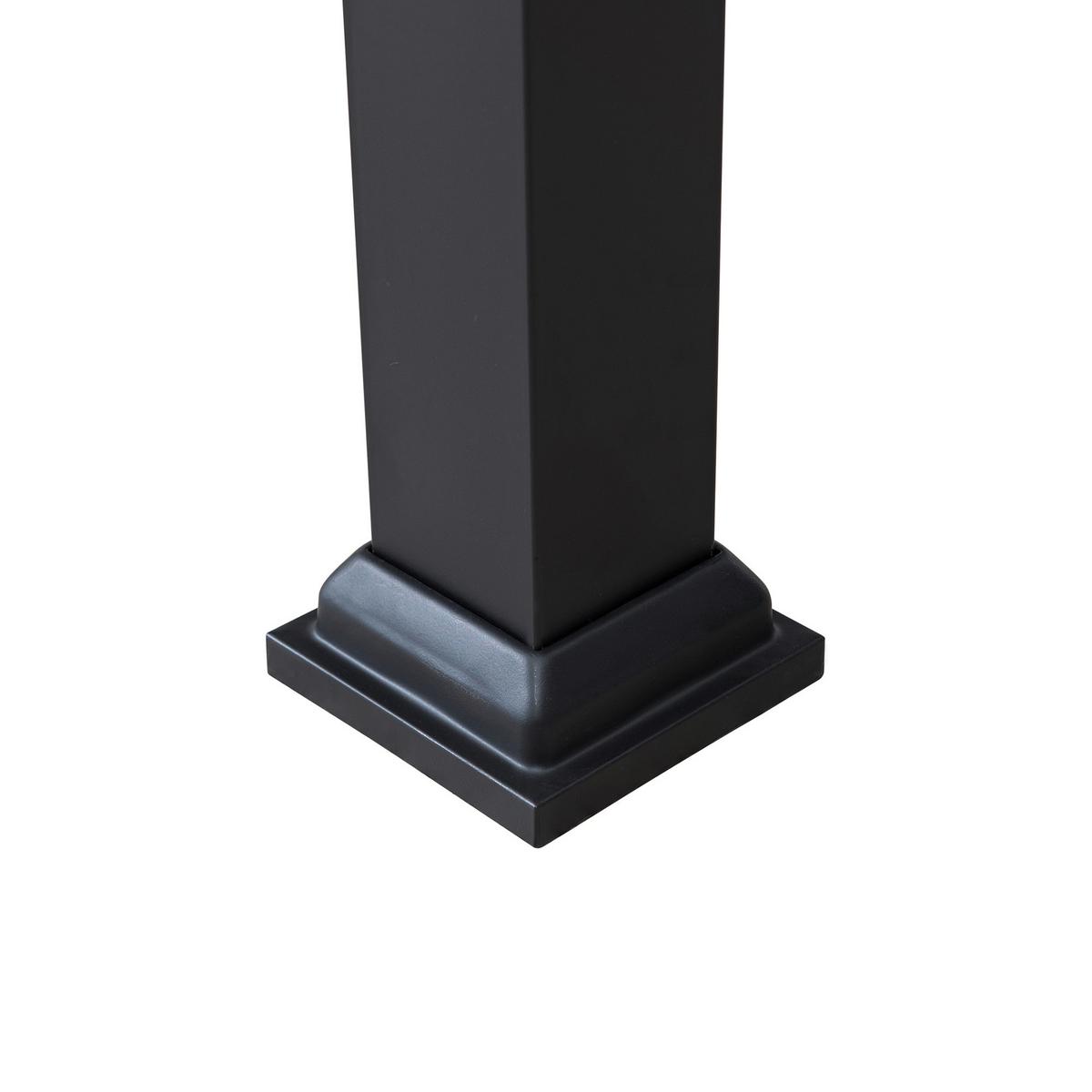 Pavillon Schwarz - Grau, Basics, Textil (402/296/336cm)