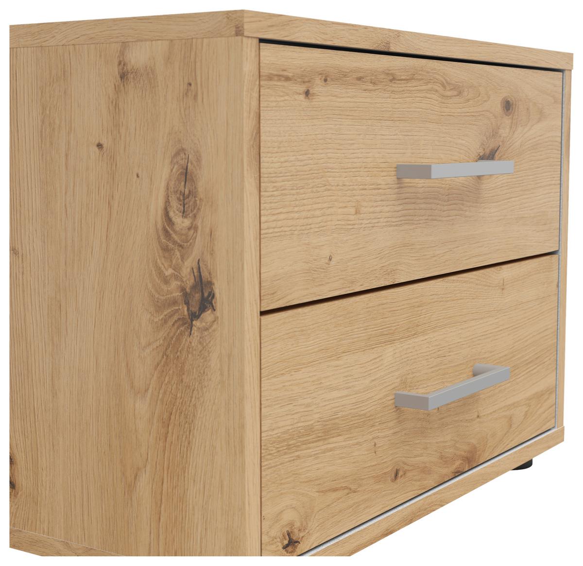 NOPTIERA SMART 2 - stejar Artisan/gri-alb, Basics, material pe bază de lemn (50/38/35cm)