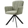 STOL MED ARMSTÖD NORA - grön/svart, Modern, metall/trä (61/87/65cm) - Premium Living