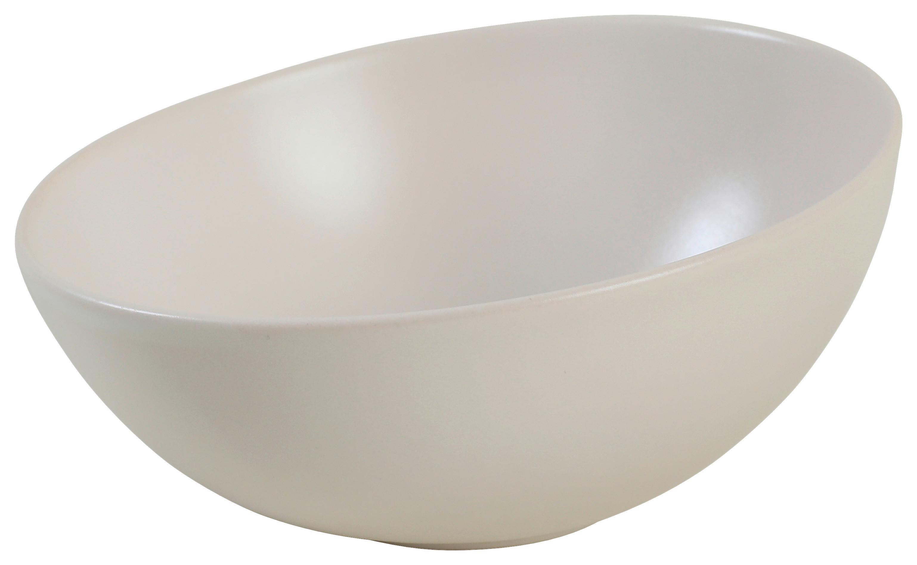 Schale Melly in Weiss - Weiss, Modern, Keramik (18/8,6cm) - Premium Living