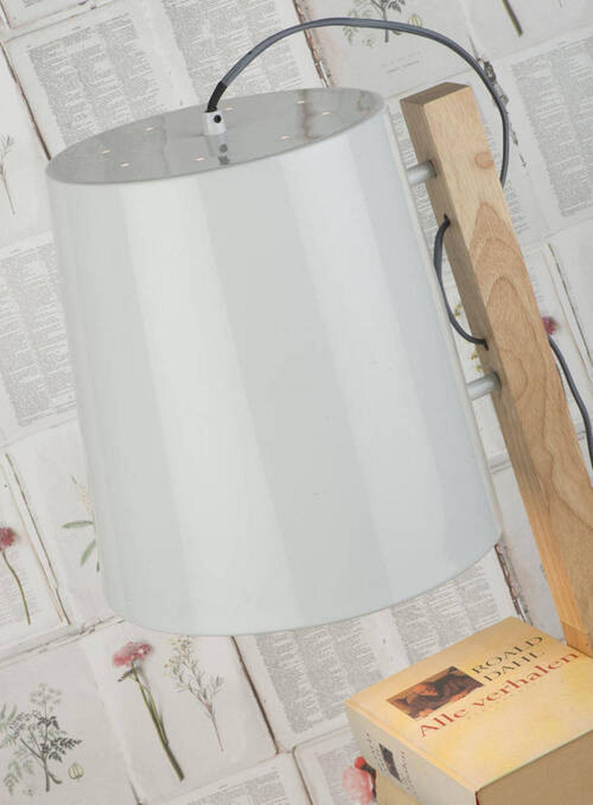 Állólámpa Cambridge/f/w - fehér, Design, fa/fém (30/168/49cm) - It's about Romi