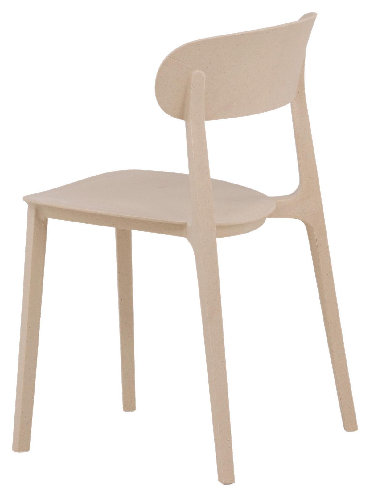 Stuhl-2er Set Åstol ca. 50x78,5x52 cm Beige - Beige, Design, Holz/Kunststoff (50/78,5/52cm) - Livetastic