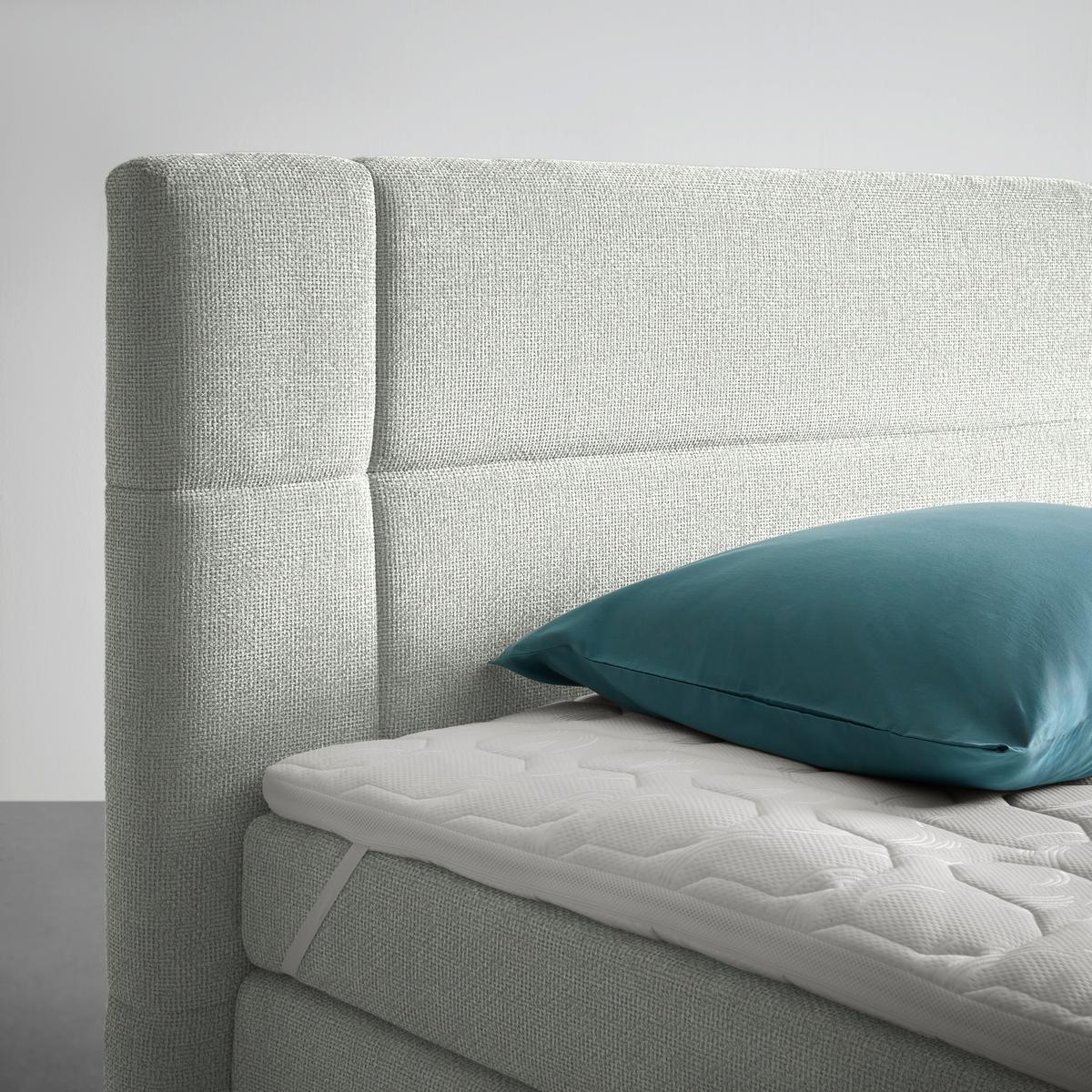 Boxspring Krevet Palace - srebrne boje, Konvencionalno, tekstil/plastika (180/200cm) - Premium Living