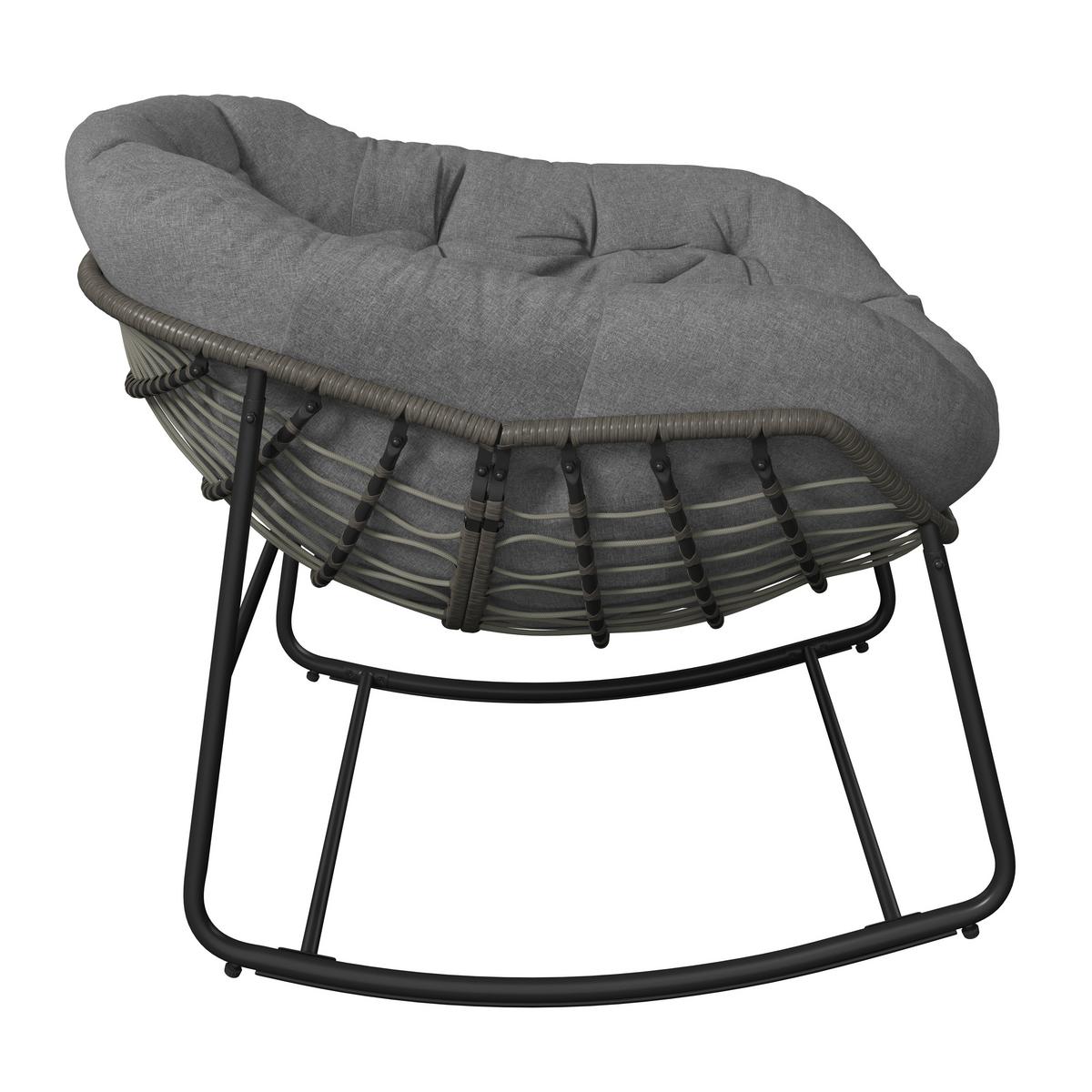 Vrtni Gugalnik Alicante, Siva - temno siva/siva, Basics, kovina/umetna masa (95/80/111cm) - Mömax