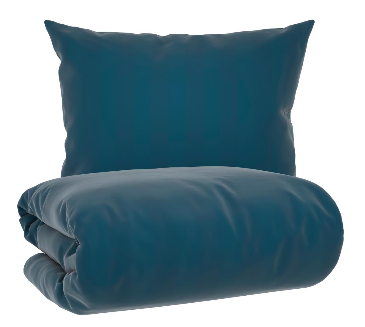 Lenjerie de pat Xenia Streif, 50x70/140x200 cm - albastru, Modern, textil (140/200cm) - Premium Living