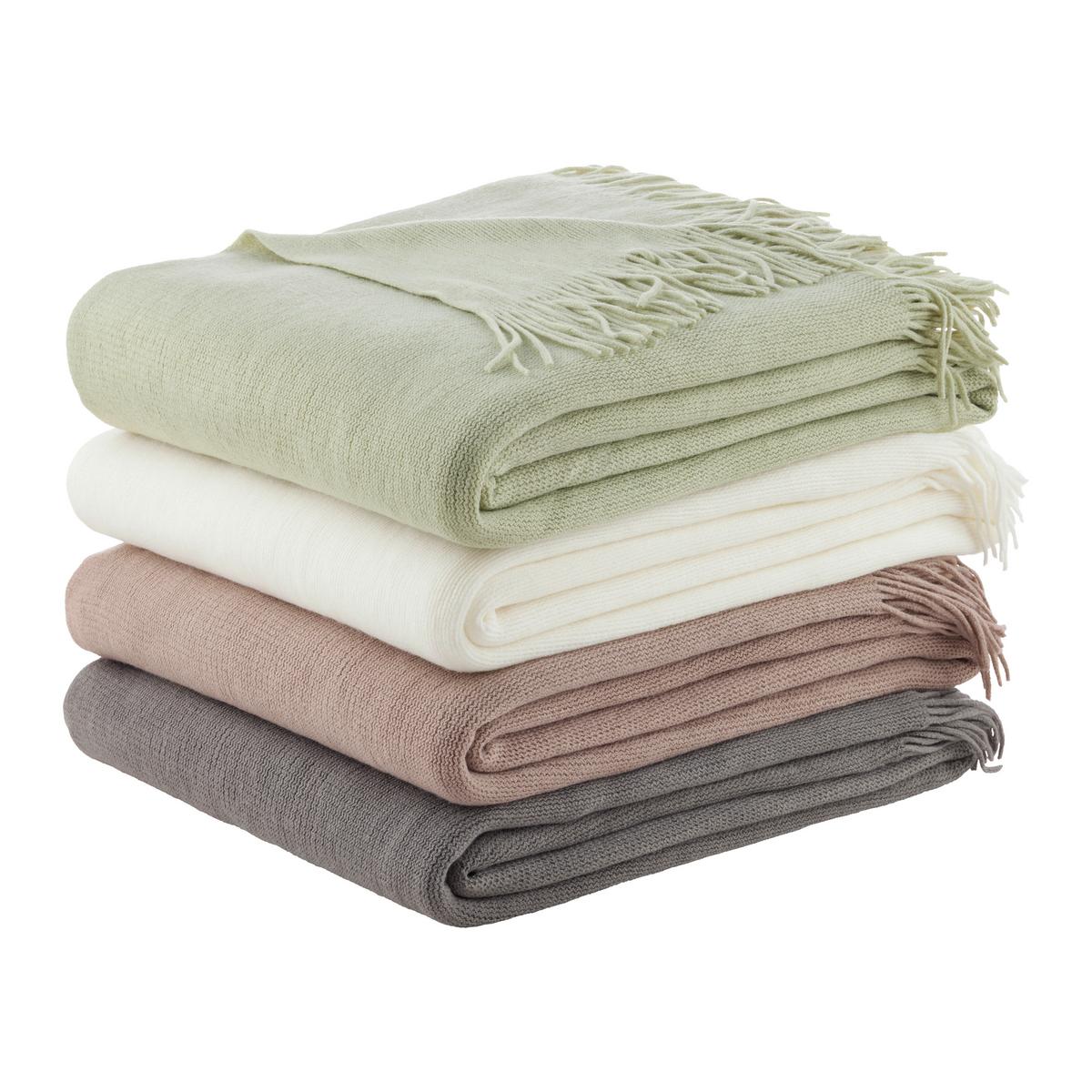 Mehka Odeja Sofie - naravne barve, Moderno, tekstil (130/170cm) - Modern Living