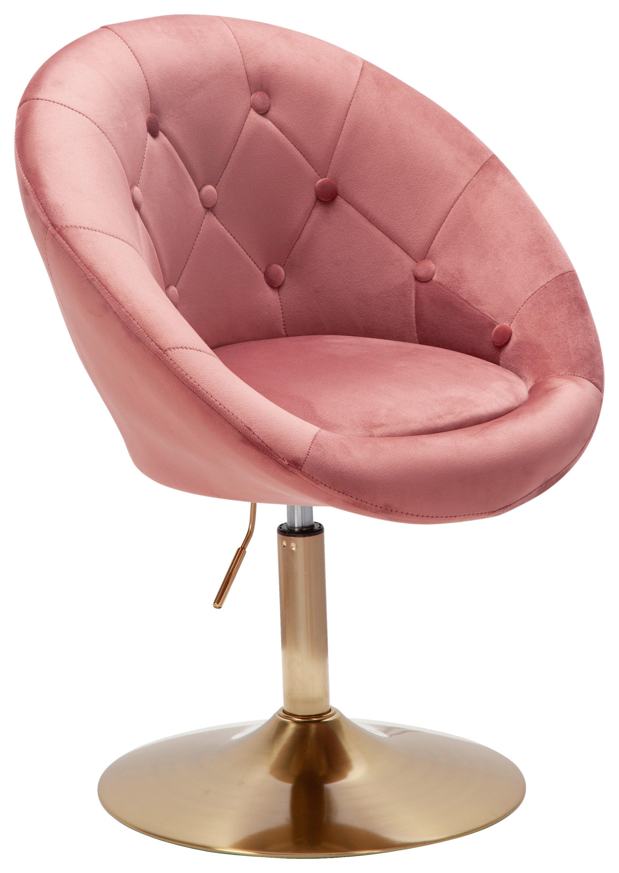 Stol Wl6.300 - zlate barve/roza, Konvencionalno (67/100/62cm) - MID.YOU