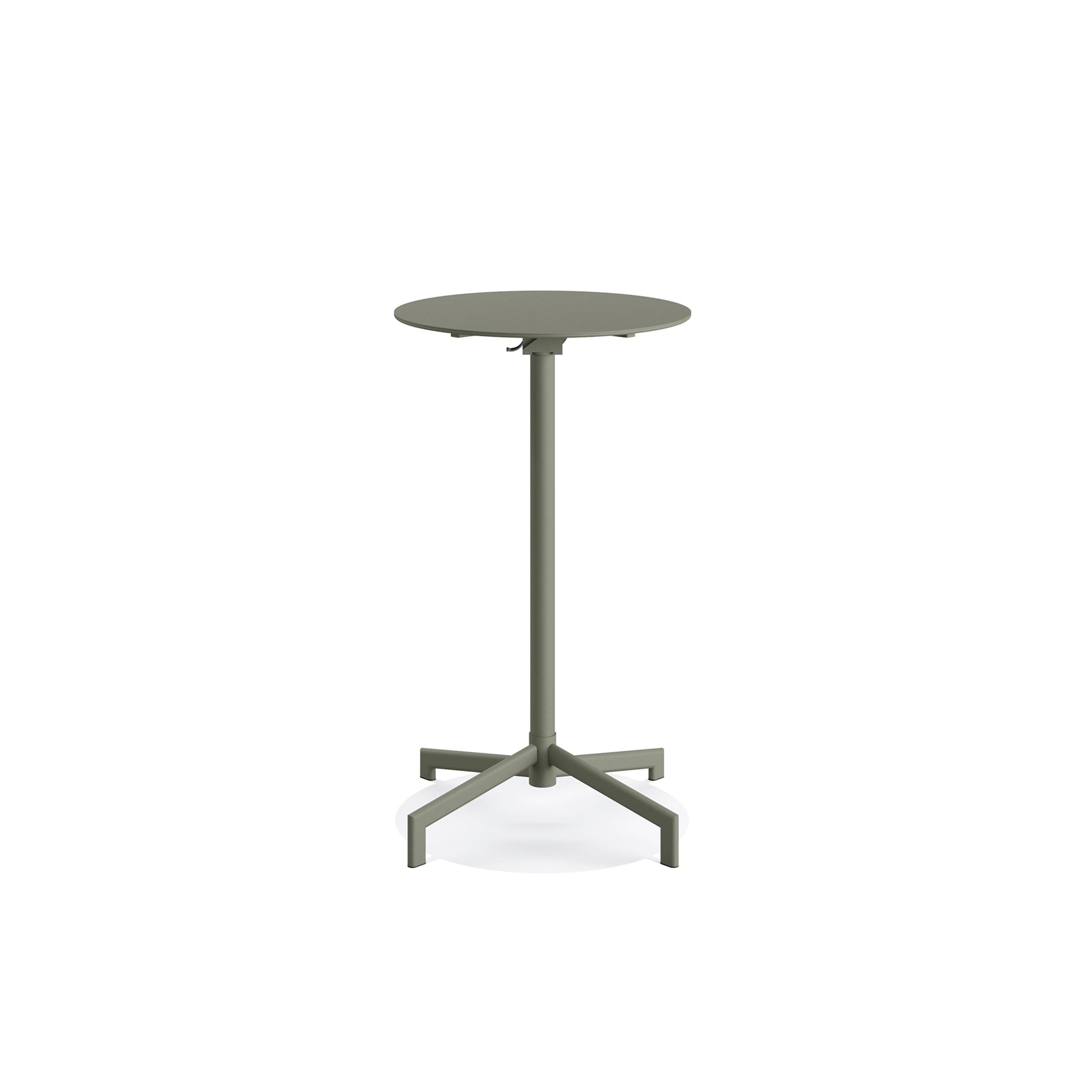 Garten-Bartisch VERSA in Grün, rund - Grün, Basics, Metall (60/74/102/60cm) - Gardenson