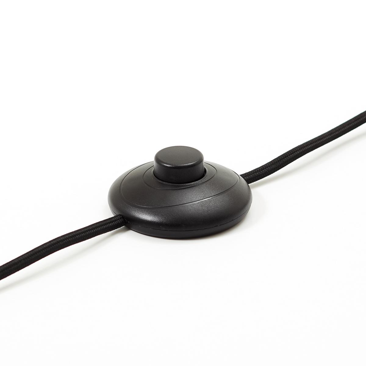 Stehleuchte Woodrow Schwarz max. 60 Watt - Schwarz, Design, Holz/Metall (45/130cm) - Brilliant