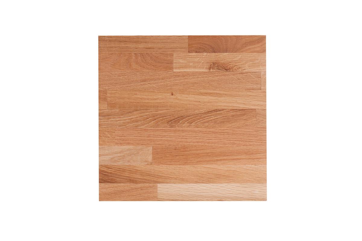 GARTENHOCKER Eiche massiv H: 60 cm - Eichefarben, Basics, Holz (30/60/30cm) - Gardenson