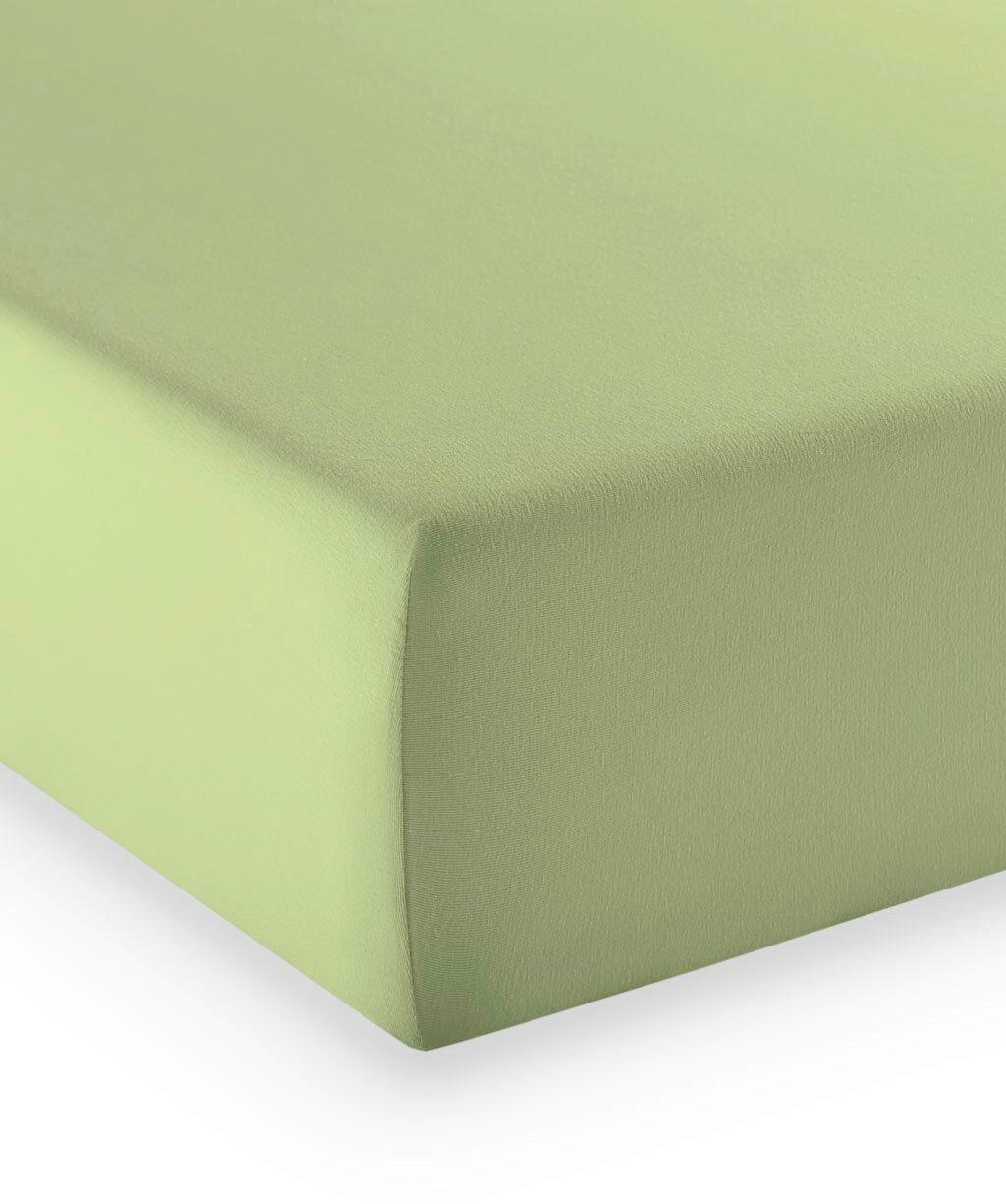 Boxspring-fixleintuch Q 4000 56 - Grün, Basics, Textil (140-160/200-210cm) - Fleuresse