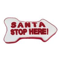 Zierkissen Santa Rot/Weiß ca. 24x50cm - Rot/Weiß, Textil (24/50/4cm) - Mömax