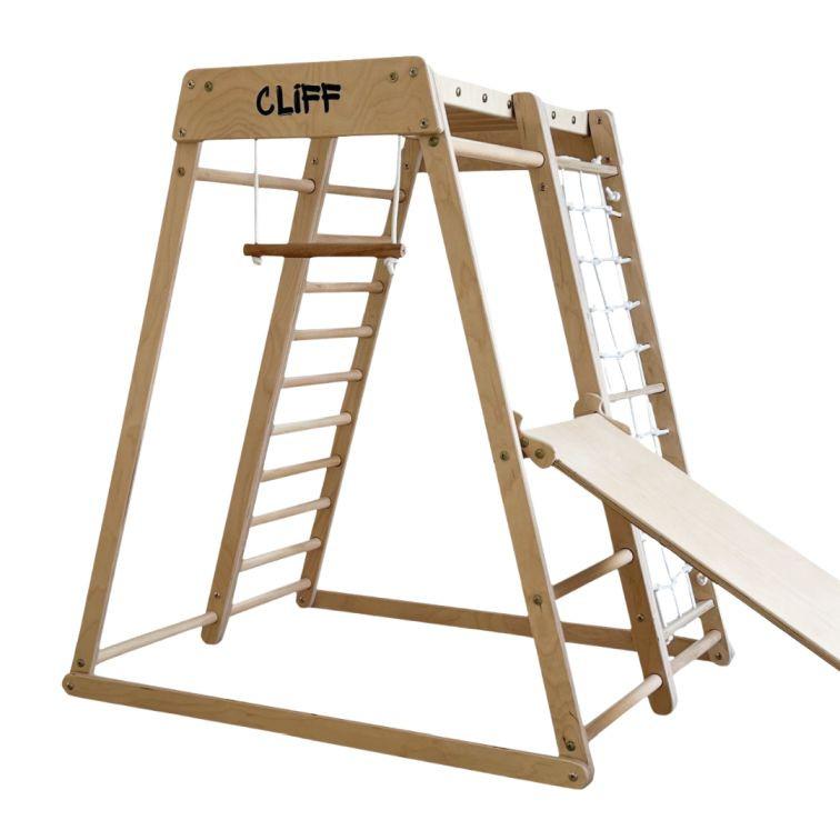 Igralo Za Plezanje Cliff Compact, Pravi Les - barve breze, Basics, les (84/105/113cm) - CLIFF