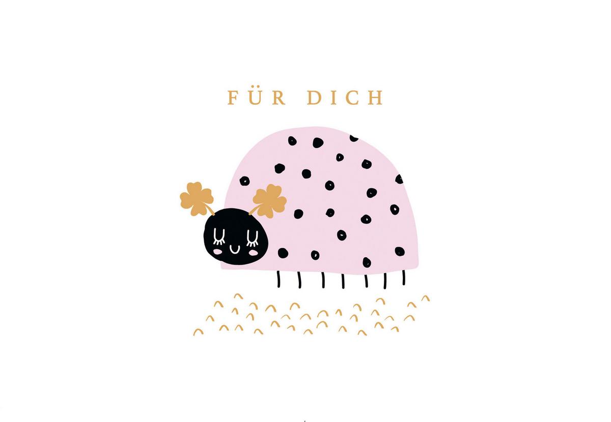 Glückwunschkarte Edelschwarz Multicolor - Basics, Papier (13/9cm)
