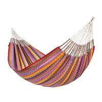 Hängematte Kingsize Hammock Multicolor - Blau/Gelb, KONVENTIONELL, Textil (180/400cm) - La Siesta