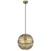 Hängeleuchte Hermi II max. 40 Watt - Messingfarben, KONVENTIONELL, Metall (30/120cm) - Globo