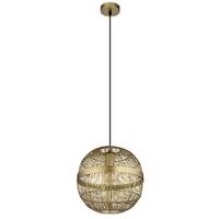 Hängeleuchte Hermi II max. 40 Watt - Messingfarben, KONVENTIONELL, Metall (30/120cm) - Globo