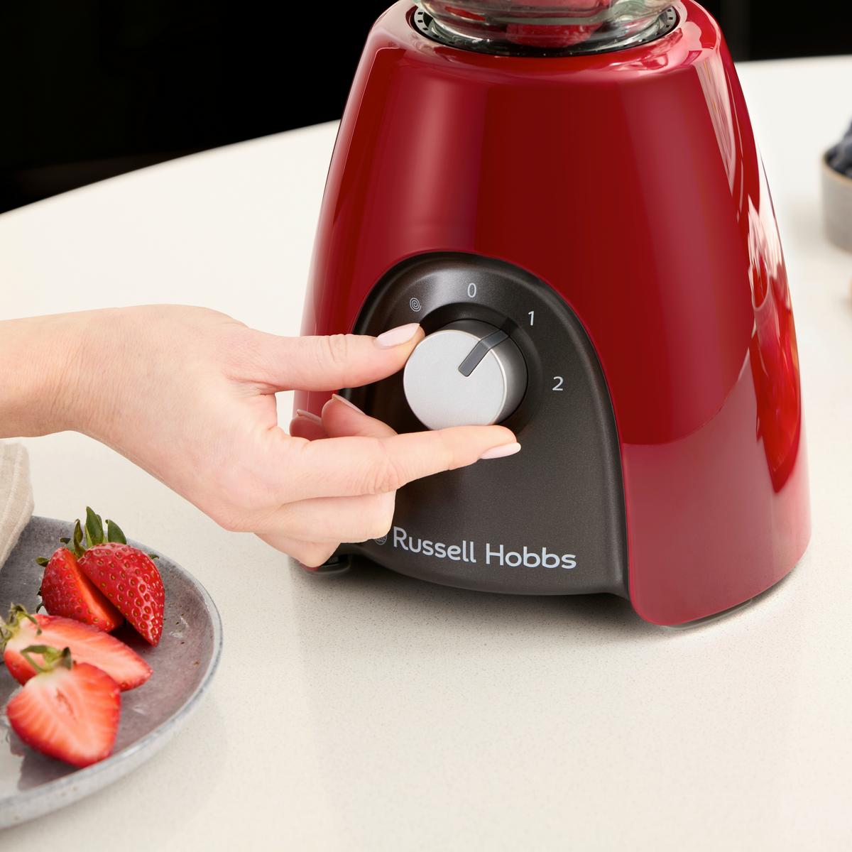 Turmixgép Russell Hobbs Desire Red - piros, Modern, műanyag/Üveg (27/21,2/28,8cm) - Russell Hobbs