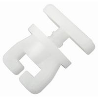 Vorhangschienenzubehör Amelie in Weiß 4er Pack. - Weiß, Kunststoff (1,5/1,4/1,4cm) - Modern Living