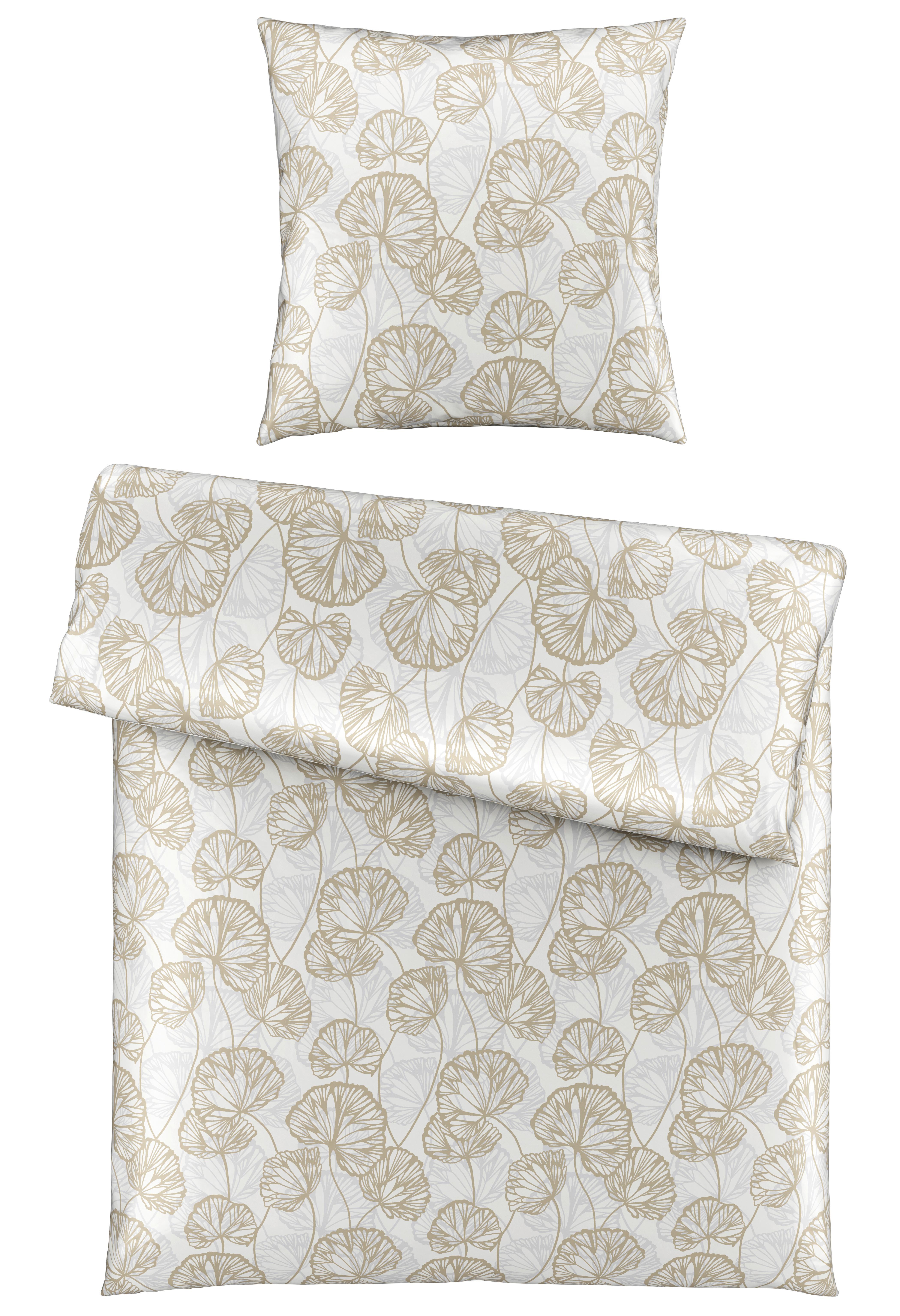 Bettwäsche Ethens Beige ca. 135x200cm - Beige, Textil (135/200cm) - Modern Living