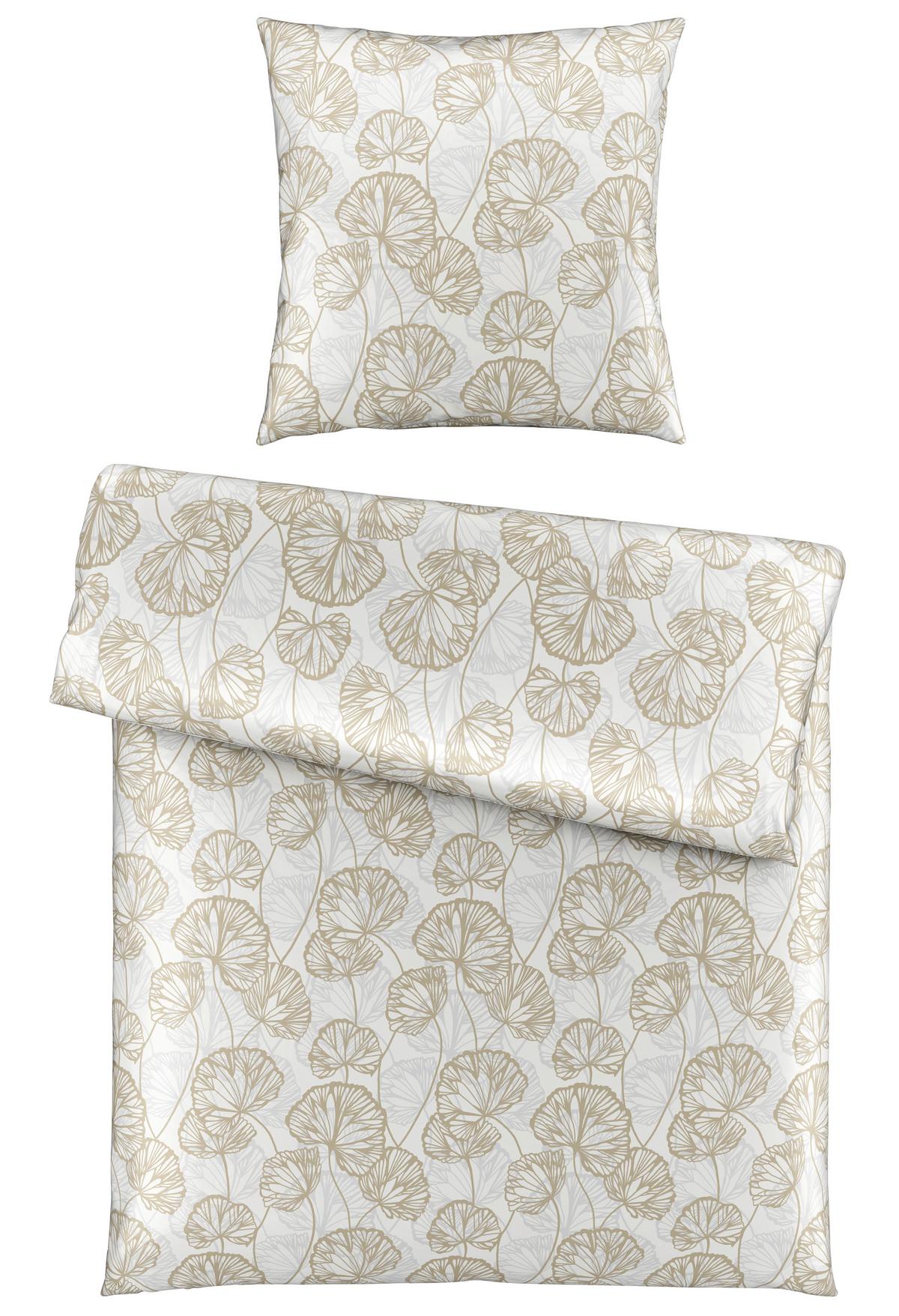 Bettwäsche Ethens Beige ca. 135x200cm - Beige, Textil (135/200cm) - Modern Living