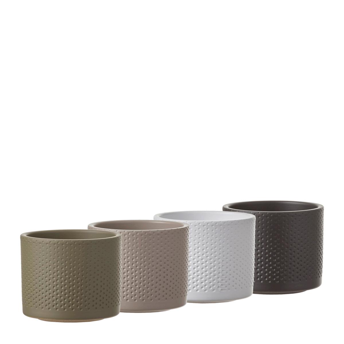 Pflanzentopf Era In Diversen Farben - temno siva/zelena, Basics, keramika (12,5/10cm)