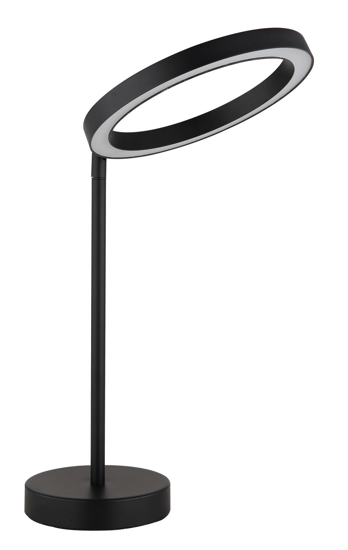 Led Stolna Svjetiljka Crna Boja - crna/opalna, Design, metal/plastika (27,6/20/32,8cm) - Globo