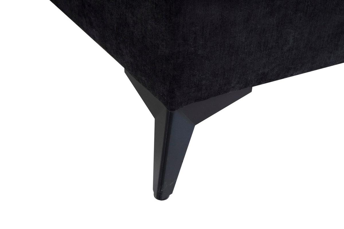 Sarokkanapé Sunny - fekete, Modern, textil (244/87/177cm) - Mömax