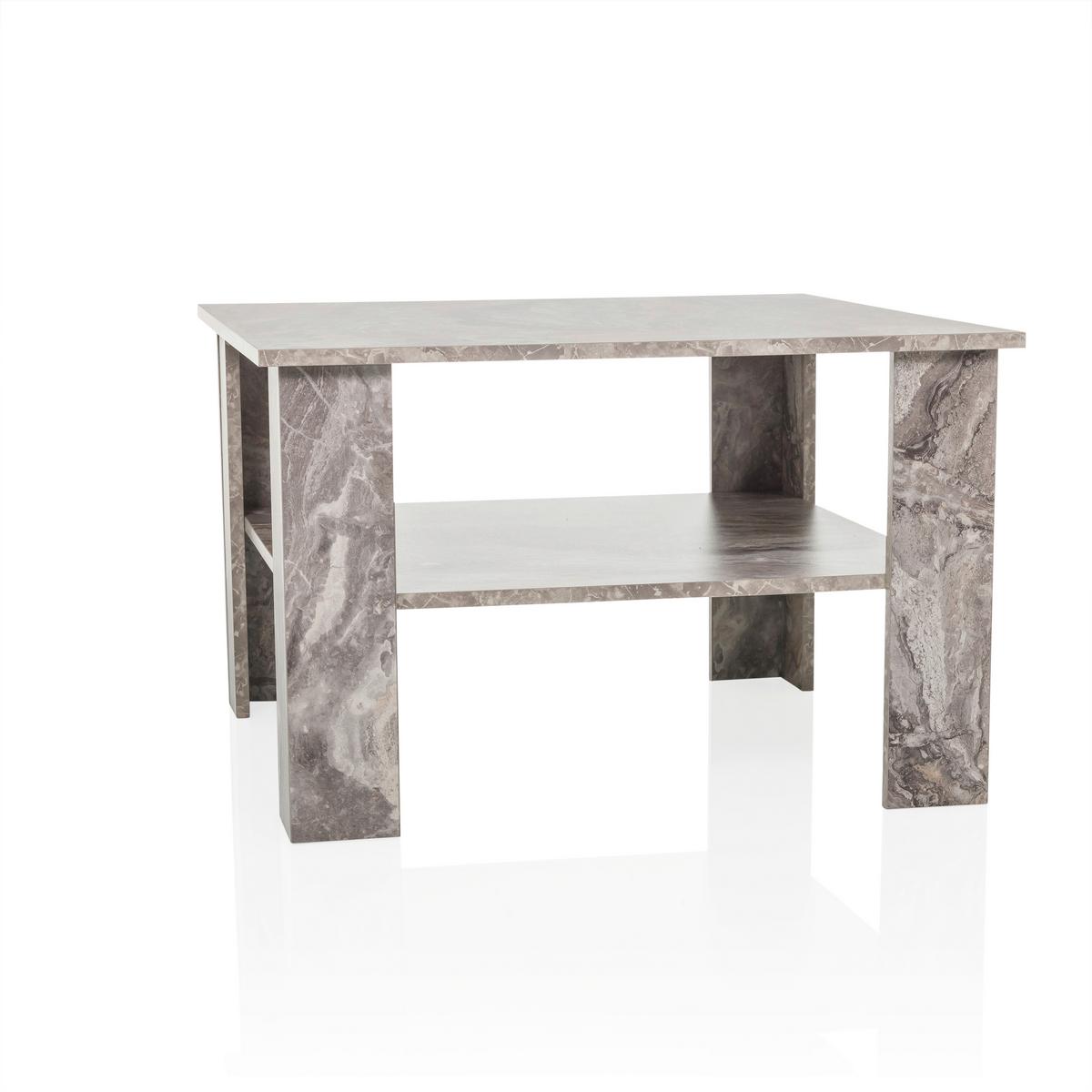 Klubska Miza Bismo, Siva - siva, Moderno, leseni material (70/70/45cm) - MID.YOU