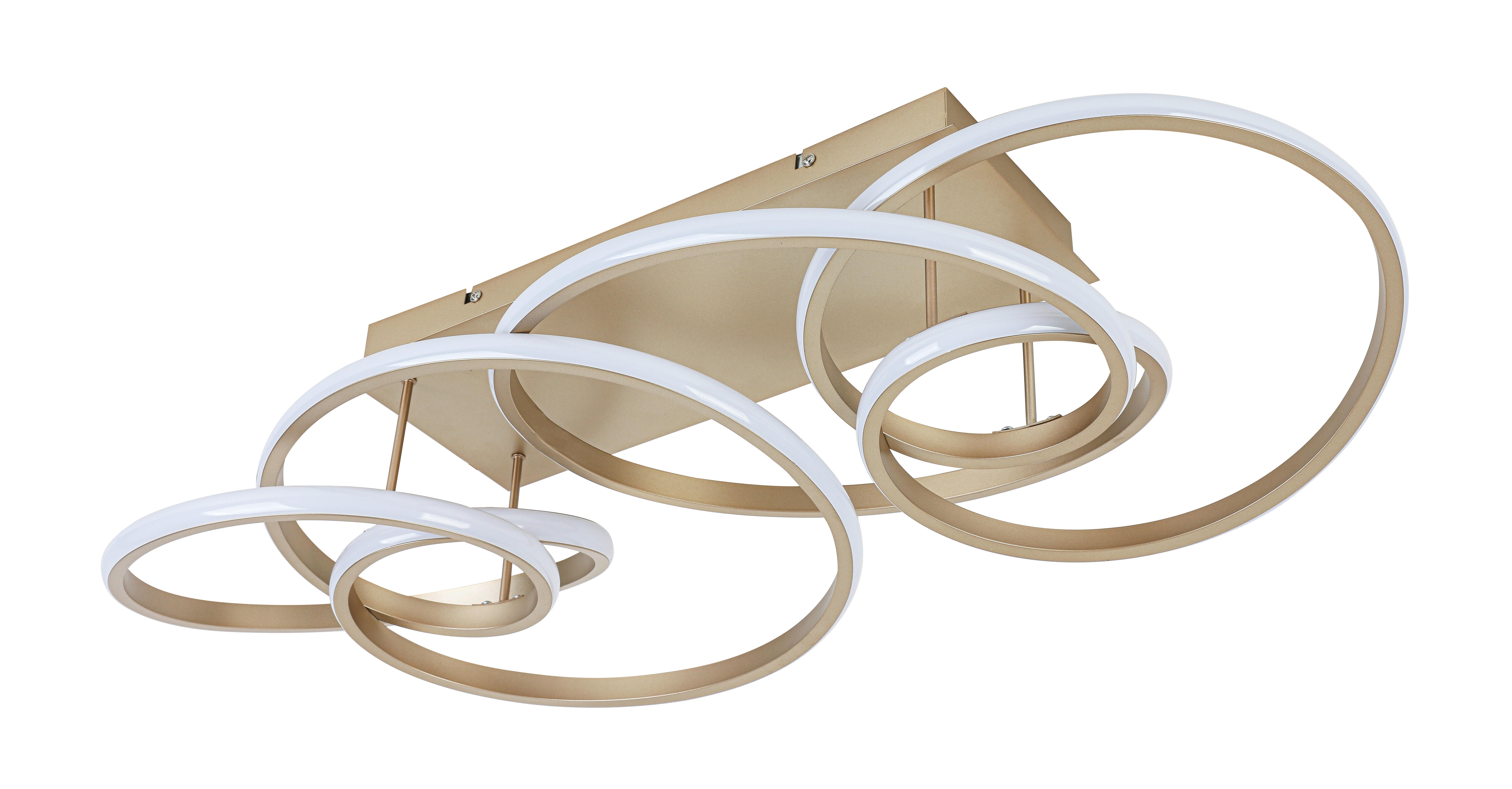 LED-TAKLAMPA JULI - cappuccino, Modern, metall/plast (70/40/25cm) - Premium Living
