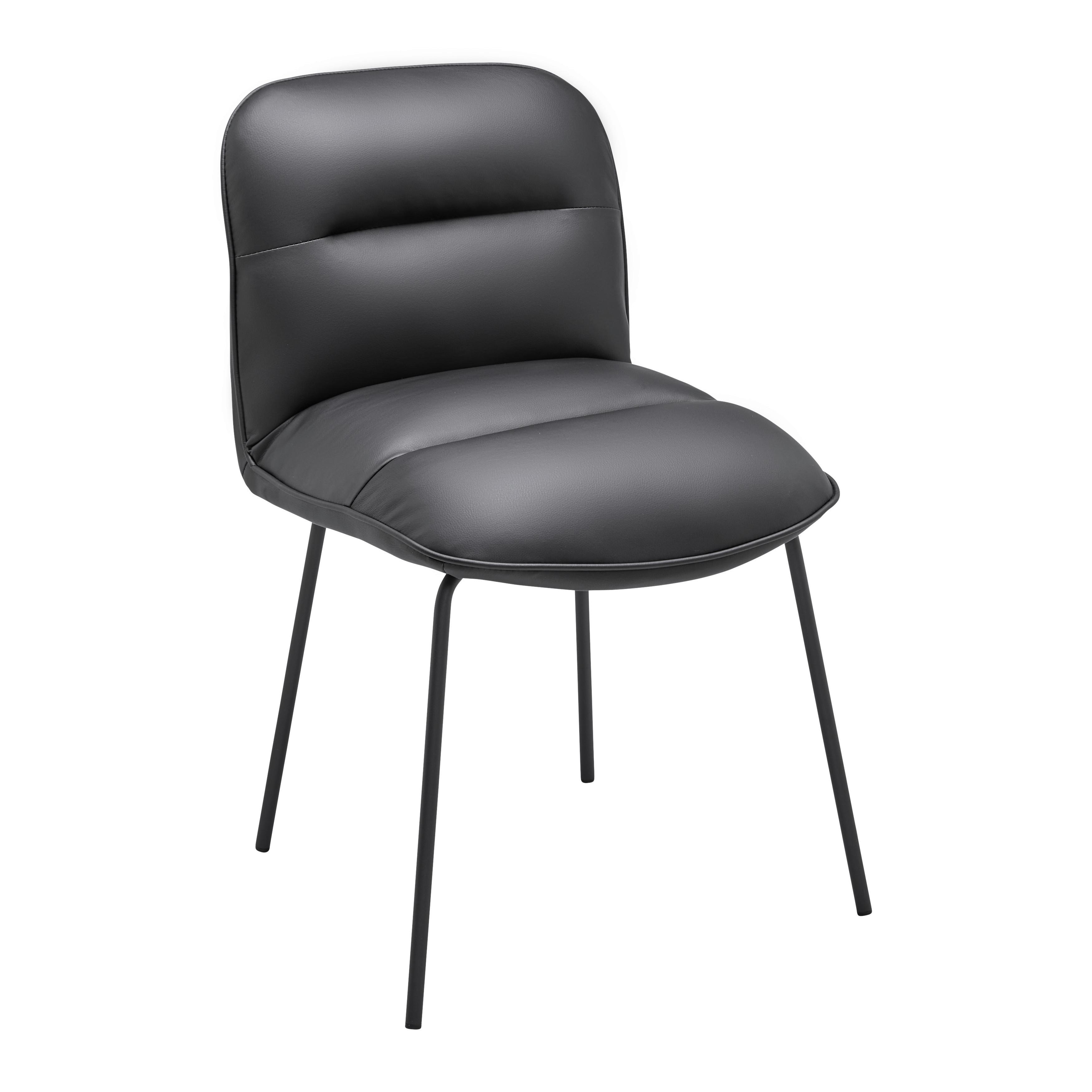 KRZESŁO ELLIS - czarny, Modern, metal/drewno (43/80/50cm) - Bessagi Home