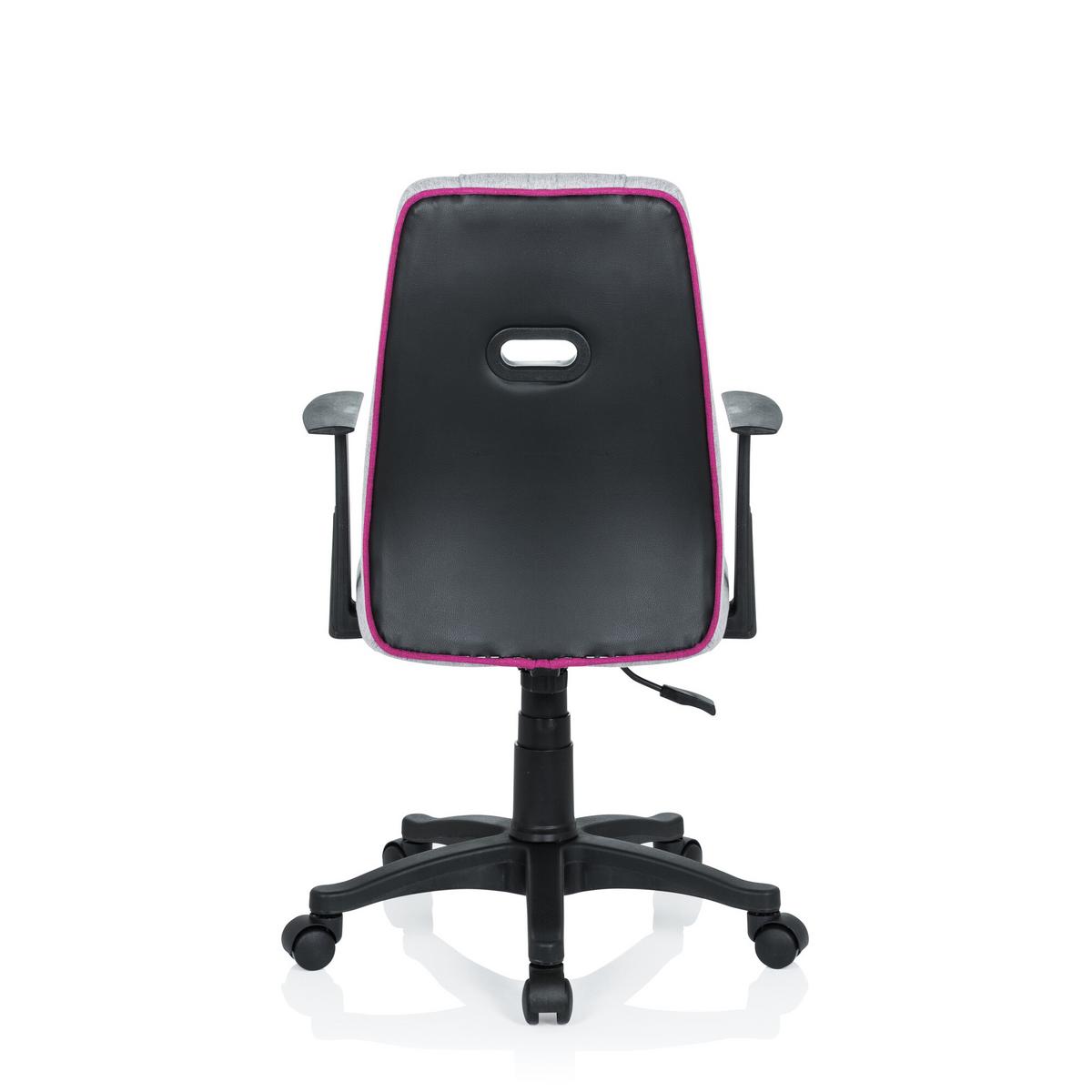 Mladinski Vrtljivi Stol Kiddy Extra, Siva, Roza - pink/siva, Basics, umetna masa (55/95-105/45cm) - MID.YOU