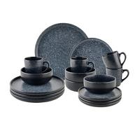 Kombiservice Granite Dunkelgrau, 16-teilig - Dunkelgrau, Basics, Keramik - Mömax