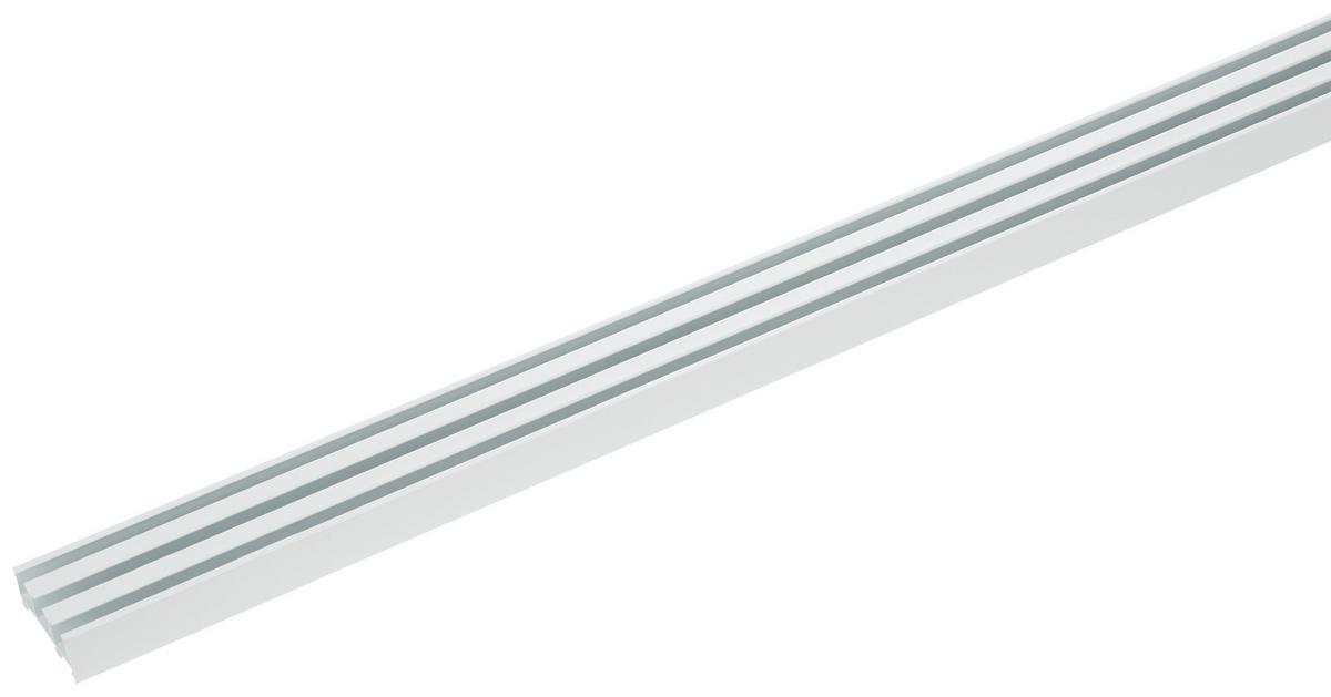 Vorhangschiene Style in Weiß ca. 210cm - Weiß, Metall (210cm) - Premium Living