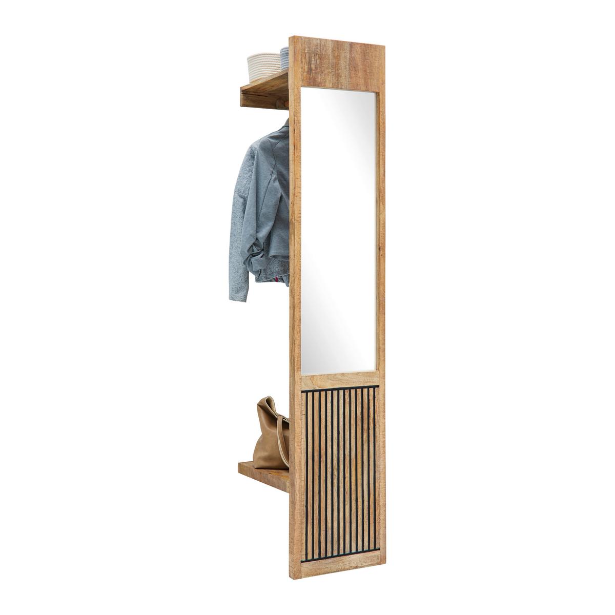 Garderobenpaneel Everest Naturfarben - Naturfarben, Natur, Holz (40/200/47cm) - Mömax