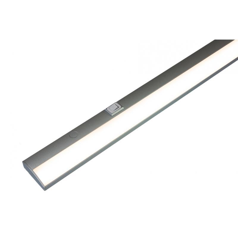 Unterbauleuchte Modulite F 600mm Alufarben - Alufarben, Metall (60/1,5/4cm) - Based