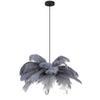 HÄNGLAMPA FEDI - grå/svart, Modern, metall/textil (55/55/120cm) - Mömax