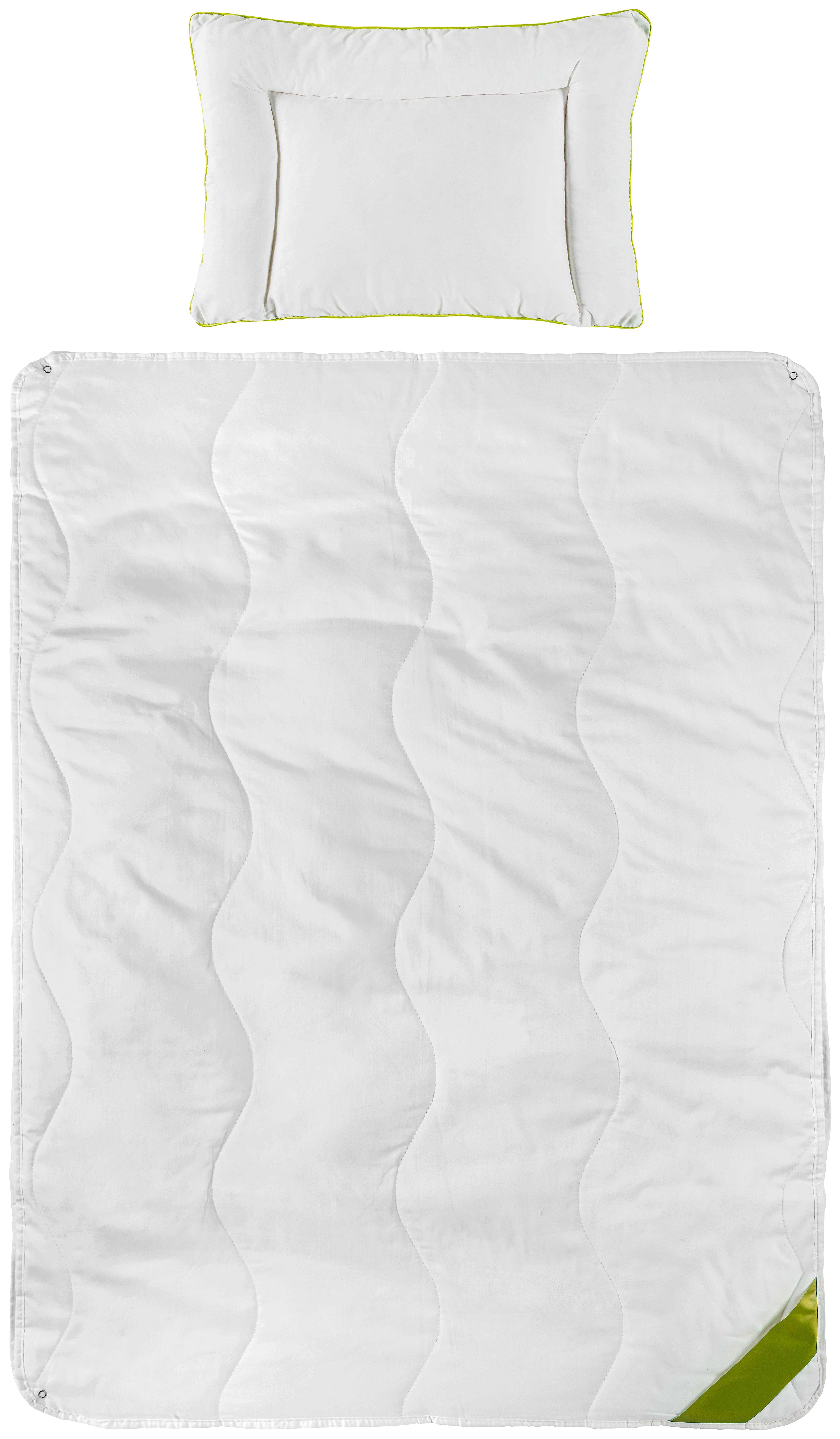 KOMPLET POŚCIELI DLA DZIECI ARIELLE - ALOE VERA - biały, Basics, tkanina (100/135cm) - Patinio