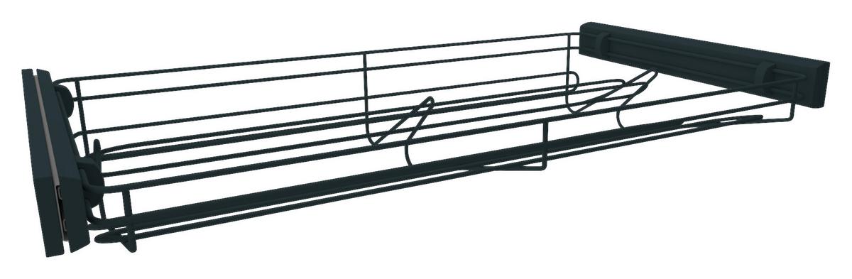 Dulap deschis Unit - antracit, Modern, material pe bază de lemn (182,2/242,2/56,5cm) - Ondega