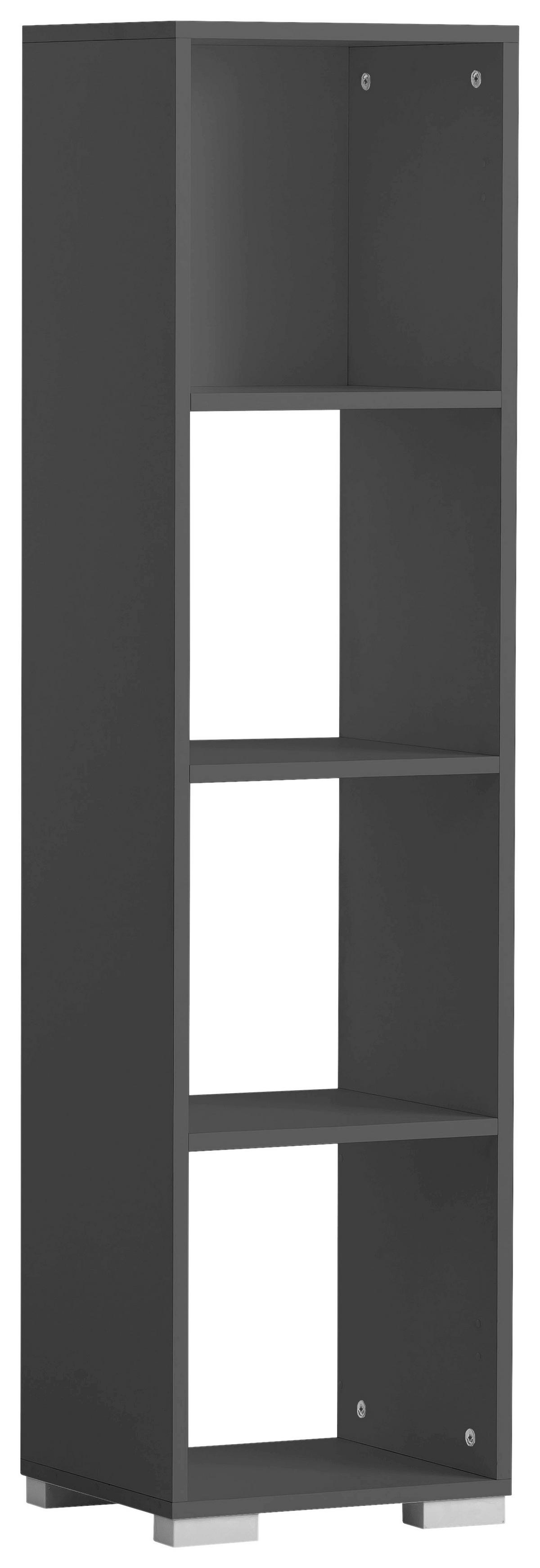 Schreibtischregal Niels 360 Anthrazit - Weiß, MODERN, Holzwerkstoff (36,3/142,7/33cm) - MID.YOU