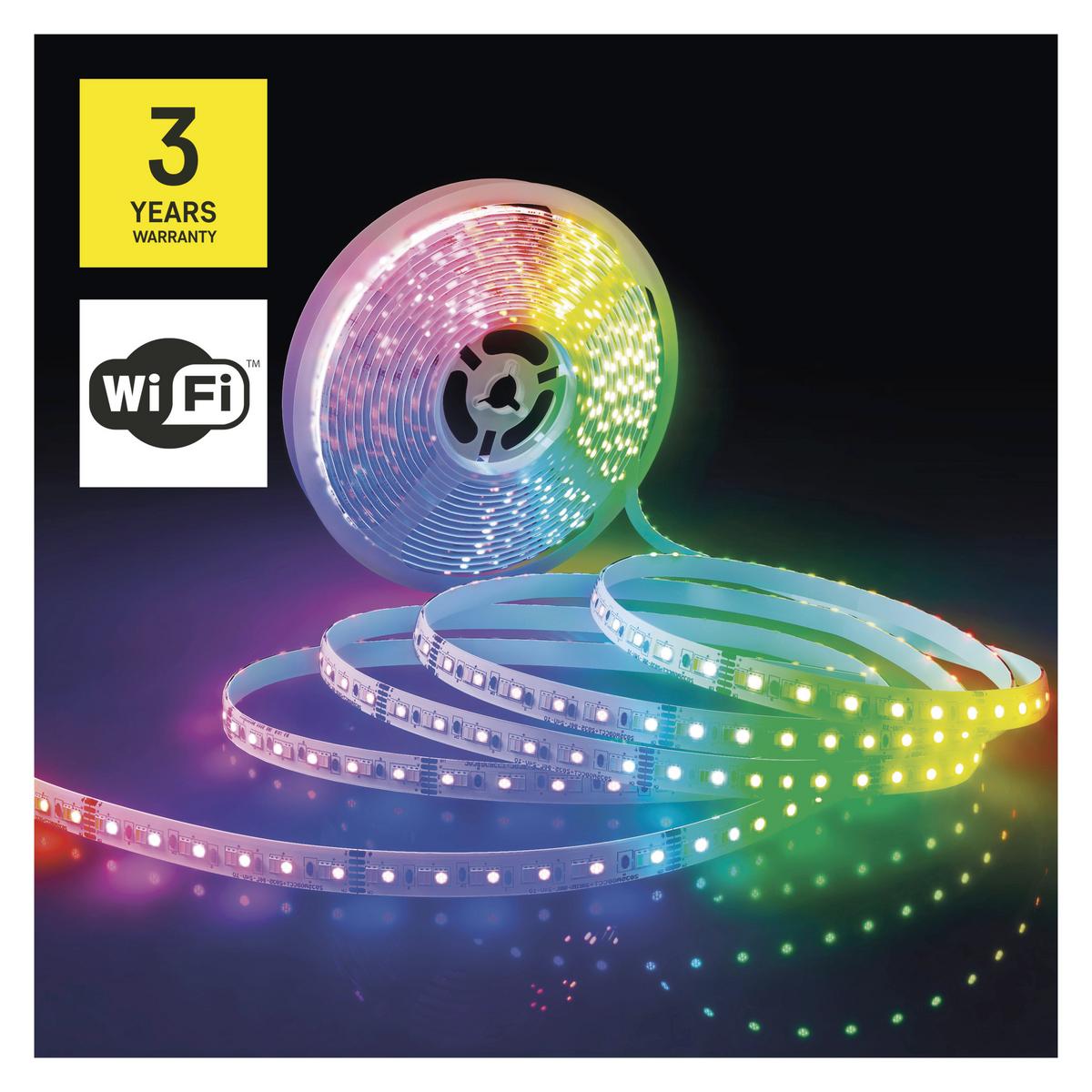 Led Szalag Gosmart  Kb. 5m - többszínű, Basics, műanyag (500cm)