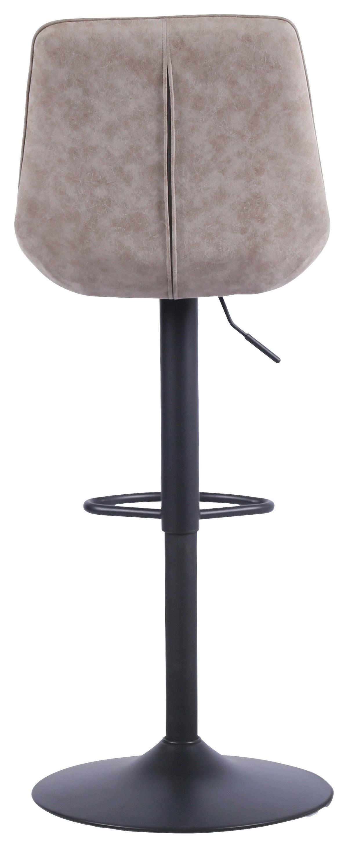Taburet de bar BETA - bej/negru, Basics, lemn/metal (45/96-116/54cm) - Mömax