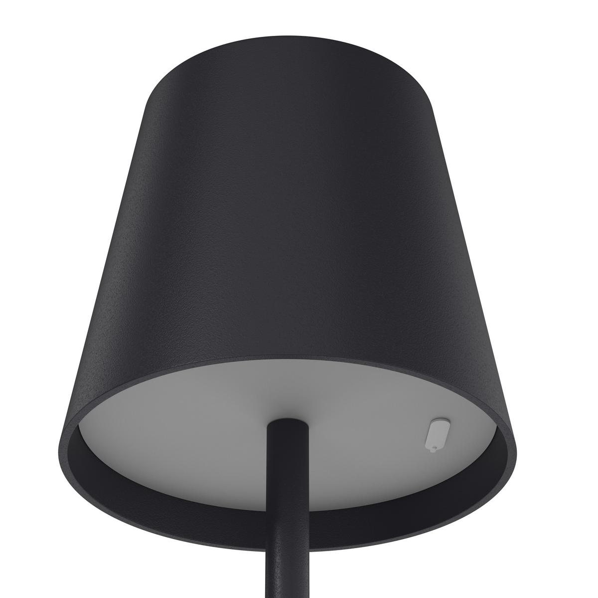 AKUMULATOROWA LAMPA STOJĄCA FORT LAUDERDALE *SBN* - czarny, Konventionell, tworzywo sztuczne/metal (22/130cm) - Novel