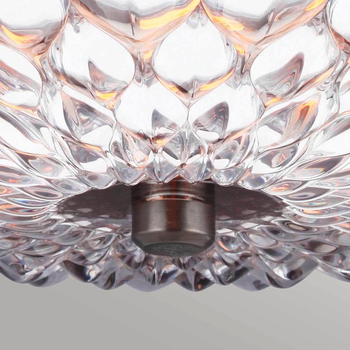 Stropna Svjetiljka Botanic - boje mjeda/smeđa, Konvencionalno, staklo/metal (35.2/13.7cm) - Elstead Lighting