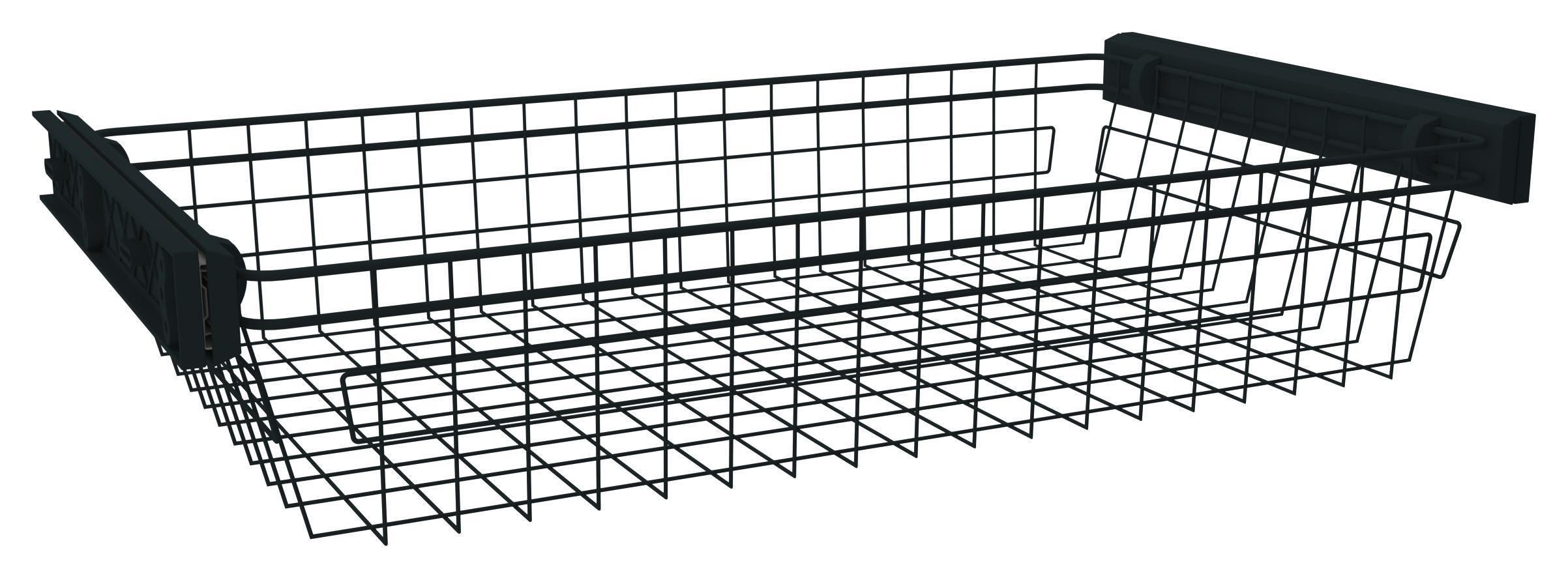 Wäschekorb aus Metall in Athrazit - Anthrazit, MODERN, Metall (82,5/20,8/46,2cm) - Based