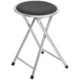Klapphocker Schwarz - Alufarben/Schwarz, Metall (30/45/30cm) - Mömax modern living Klapphocker Schwarz - Alufarben/Schwarz, Metall (30/45/30cm) - Mömax modern living